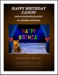 Happy Birthday Canon (for Saxophone Quartet) P.O.D. cover